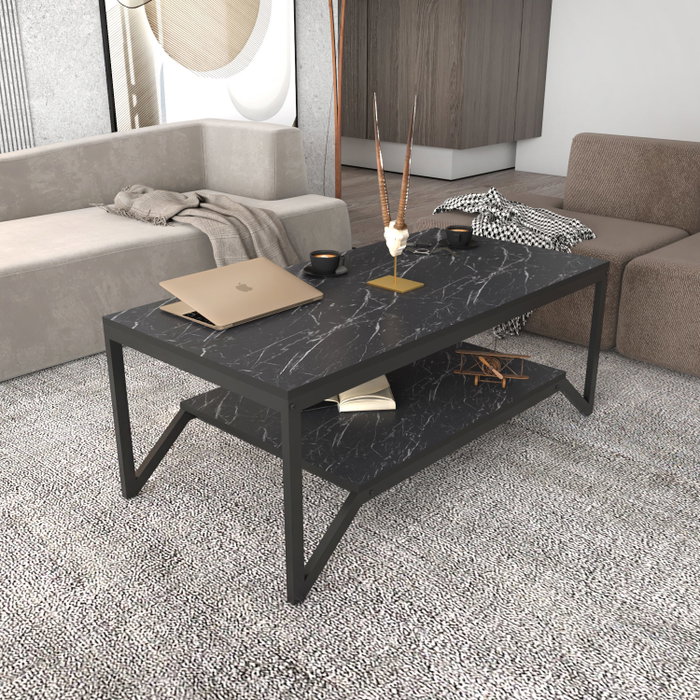 Hanah Home Mesa de Centro Flora - Negro Hanah Home Mesa de Centro Flora - Negro